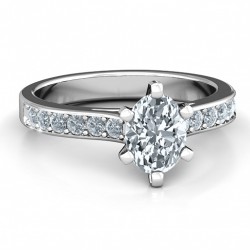 Personalised Shining in Love Ring - Handcrafted By Name My Rings™