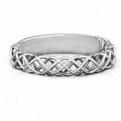 Personalised Woven in Love Ring - Handcrafted By Name My Rings™