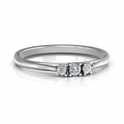 Personalised Trinity Ring on Classic Band - Handcrafted By Name My Rings™