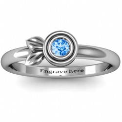 Personalised Twin Leaf Ring - Handcrafted By Name My Rings™