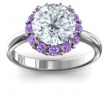 Personalised Victoria Single Halo Ring - Handcrafted By Name My Rings™