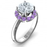 Personalised Victoria Single Halo Ring - Handcrafted By Name My Rings™