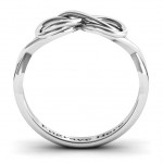 Personalised Wired for Love Infinity Ring - Handcrafted By Name My Rings™