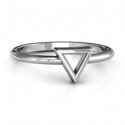 Personalised Your Best Triangle Ring - Handcrafted By Name My Rings™