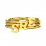 Personalised Custom Midi Initial Letter Ring - Handcrafted By Name My Rings™
