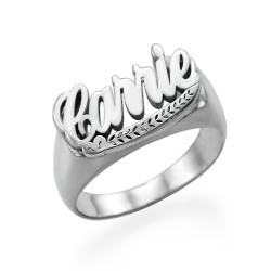 Personalised Carrie Name Ring - Handcrafted By Name My Rings™