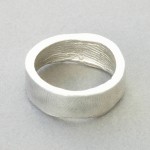 Personalised Palladium Bespoke Fingerprint Ring - Handcrafted By Name My Rings™