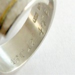 Personalised Chunky Rounded Hammered Ring - Handcrafted By Name My Rings™