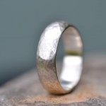 Personalised Handmade Wedding Ring Lightly Hammered Finish - Handcrafted By Name My Rings™