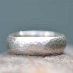 Personalised Handmade Wedding Ring Lightly Hammered Finish - Handcrafted By Name My Rings™