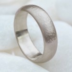 Personalised Mens 6mm Hammered Ring - Handcrafted By Name My Rings™