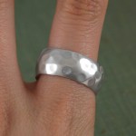Personalised Mens Hammered Ring - Handcrafted By Name My Rings™