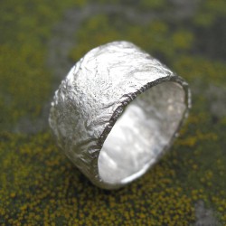 Personalised Rocky Outcrop Broad Ring - Handcrafted By Name My Rings™