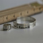 Personalised Etched Vintage Style Tape Measure Ring - Handcrafted By Name My Rings™