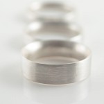 Personalised Mens Wedding Ring Comfort Fit Matt - Handcrafted By Name My Rings™